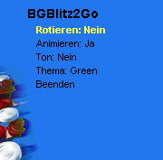 Menue der Darstellungsoptionen